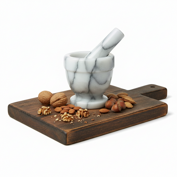 Marble Mortar and Pestle