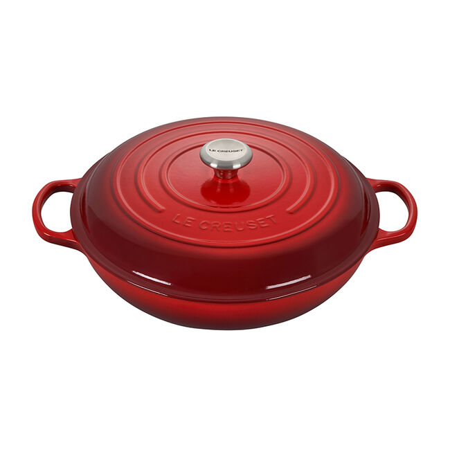 Le Creuset, Cerise, 5qt., Signature Braiser