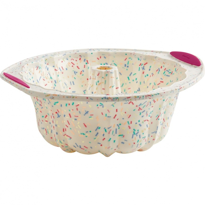 Fluted Silicone Cake Pan - Confetti