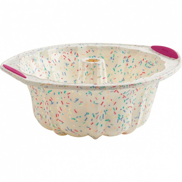 Fluted Silicone Cake Pan - Confetti