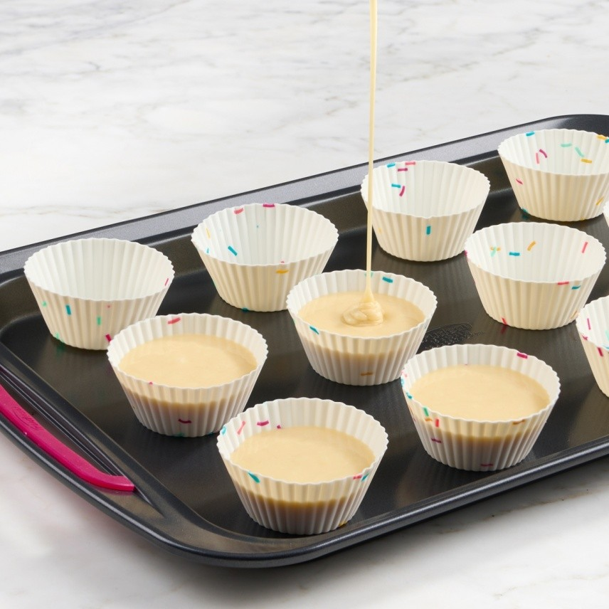 Silicone Muffin Cups (Set of 12) - Confetti