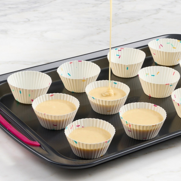 Silicone Muffin Cups (Set of 12) - Confetti