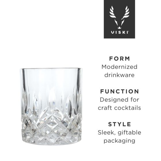 Crystal Tumblers By Viski (Set of 2)