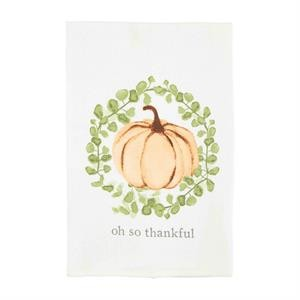 Oh So Thankful Watercolor Towel