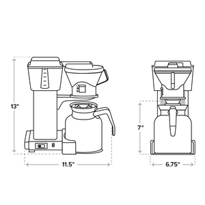 Technivorm Moccamaster Polished Silver Coffee Brewer