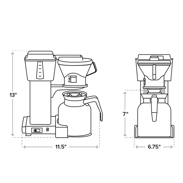 Technivorm Moccamaster Polished Silver Coffee Brewer
