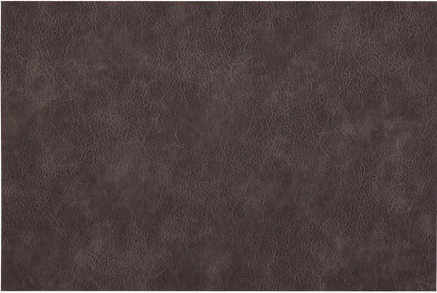 Grey/Brown Florence Placemats Set/4 Reversible Vegan Leather