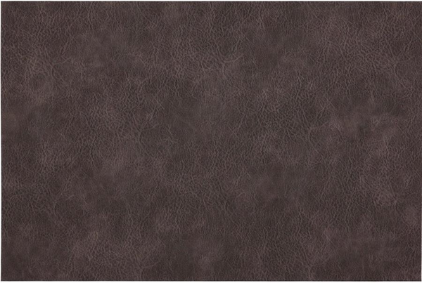 Grey/Brown Florence Placemats Set/4 Reversible Vegan Leather
