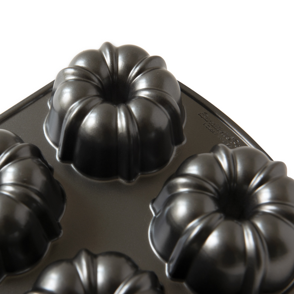 Nordic Ware Classic Nonstick Cast Aluminum Bundtlette Cake and Muffin Pan 13.9 9 2