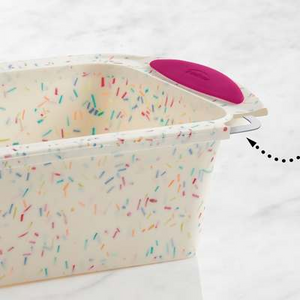 Loaf Pan Confetti Fuchsia 8.5 x 4.5"