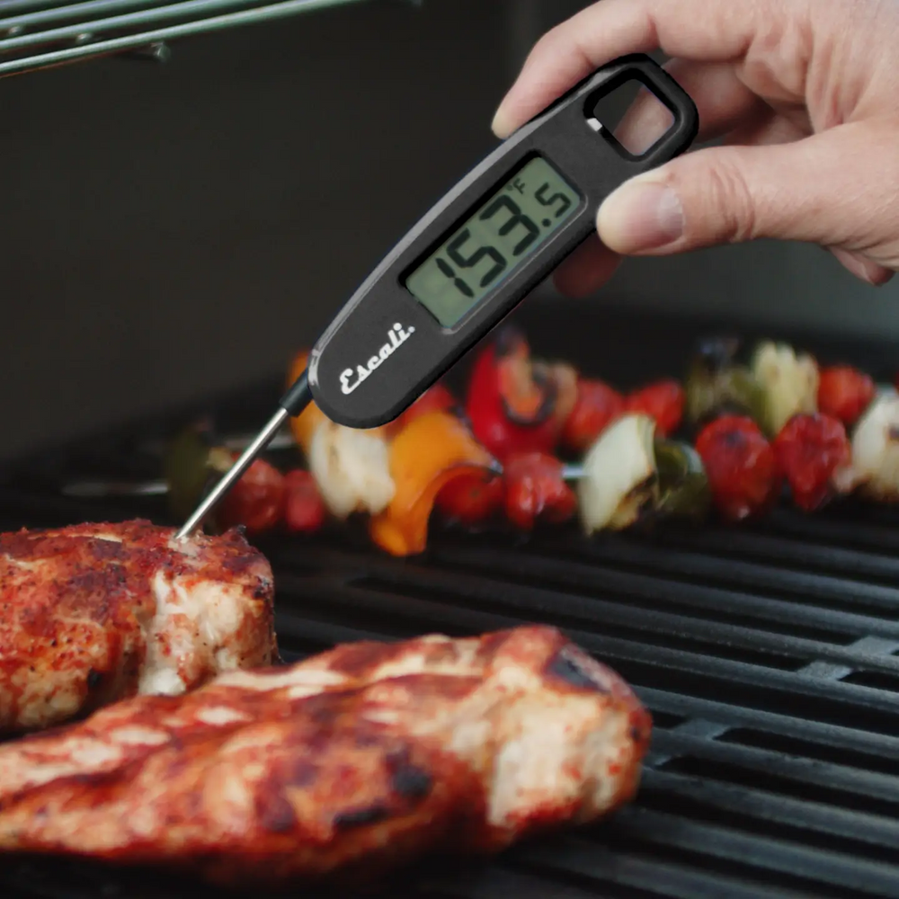 Digital Compact Folding Thermometer - Red