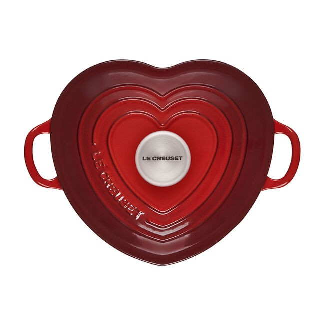 Le Creuset Traditional Heart Cocotte 2 Qt. Cerise