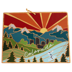 Totally Bamboo Colorado Cutting Board Summer Stokes Series