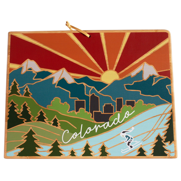 Totally Bamboo Colorado Cutting Board Summer Stokes Series