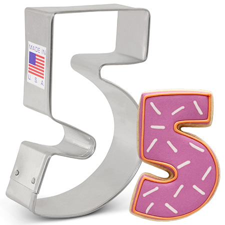 Number 5 Cookie Cutter