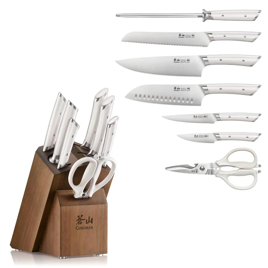 Helena (wht) 8pc Knife Block Set (1)