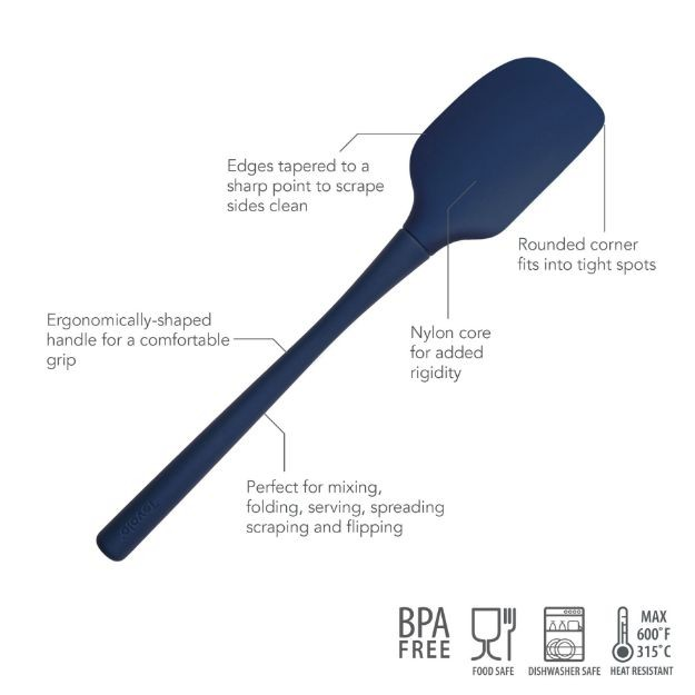 Deep Indigo Flex-Core® All Silicone Spatula