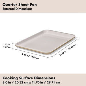 Non Stick Pro Ceramic Coated Bakeware-Quarter Sheet Pan