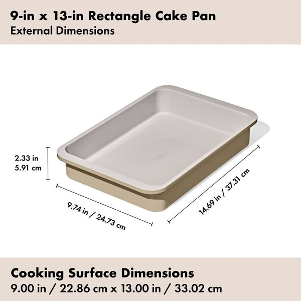 Non Stick Pro Ceramic Coated Bakeware-9x13in Cake Pan