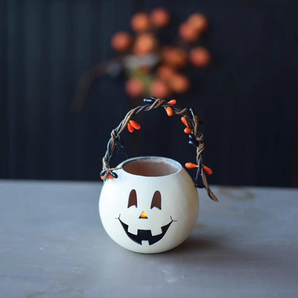 Meadowbrook Gourds Party Treat Basket - Choose either Jace Jack-O-Lantern or Skully