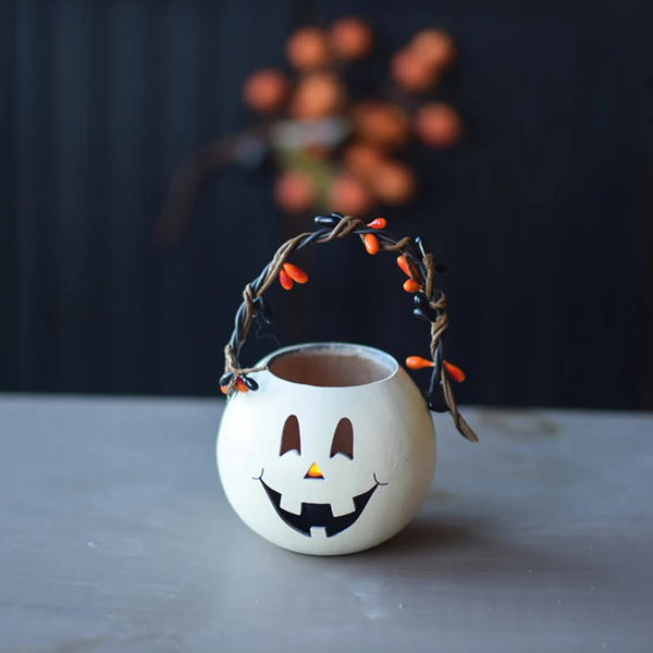 Meadowbrook Gourds Party Treat Basket - Choose either Jace Jack-O-Lantern or Skully