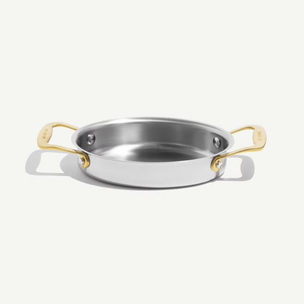 Made In Stainless Gratin Dishes (Set of 2) - Choose from Stainless or Gold Handles