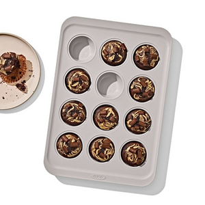 Non-Stick Pro Ceramic Coated Metal Bakeware 12 Cup Muffin Pan