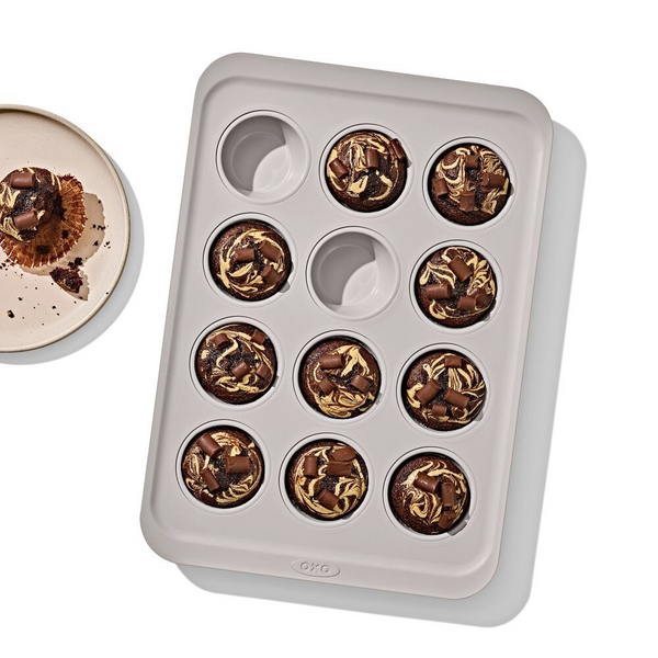 Non-Stick Pro Ceramic Coated Metal Bakeware 12 Cup Muffin Pan