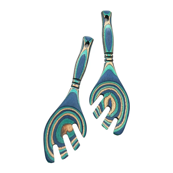 Pakka 9" Salad Leaf - Choose from rainbow, Natural or Peacock