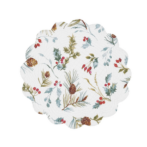 Edith Quilted Round Placemat