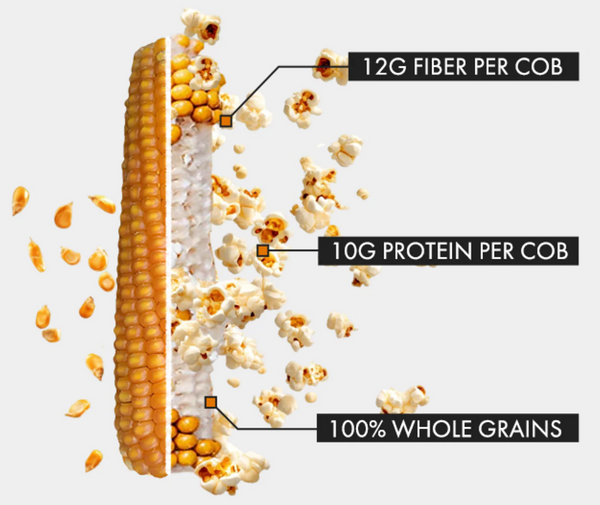 Poppin' Cobs- Popcorn on The Cob - Several Flavors to Choose From
