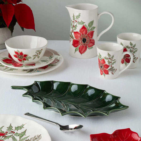 Festive Blooms Holly Plate