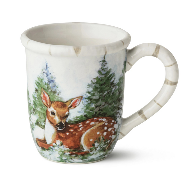 Winter Cabin Mug - Choose Your Favorite Woodland Creature