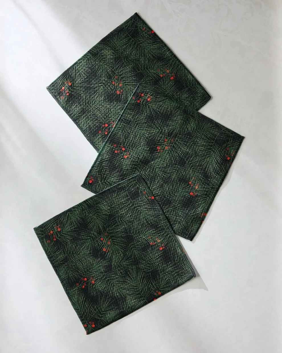 Geometry Dishcloth Set - Holiday Lines - Several Patterns to Choose From