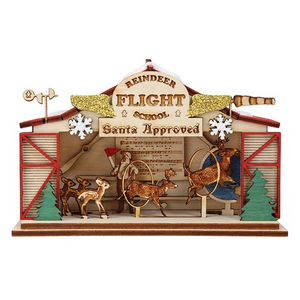 Reindeer Flight School Ginger Cottages Ornament