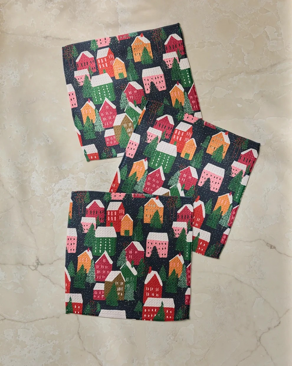 Geometry Dishcloth Set - Holiday Lines - Several Patterns to Choose From