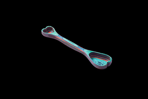 Pakkawood Double-sided Measuring Spoon - Choose Natural or Shakka Guava Finish