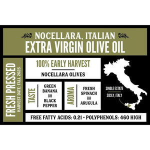 Nocellara Italian Extra Virgin Olive Oil by Olivelle