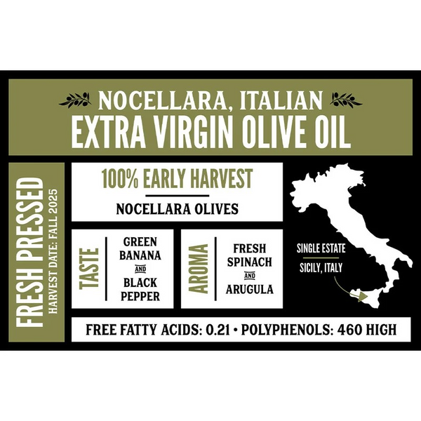 Nocellara Italian Extra Virgin Olive Oil by Olivelle