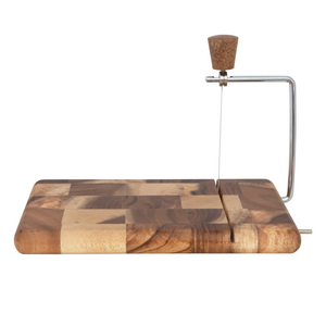 Suar Wood and Stainless-Steel Cheese Slicer