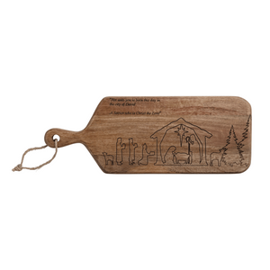 Nativity Wood Board