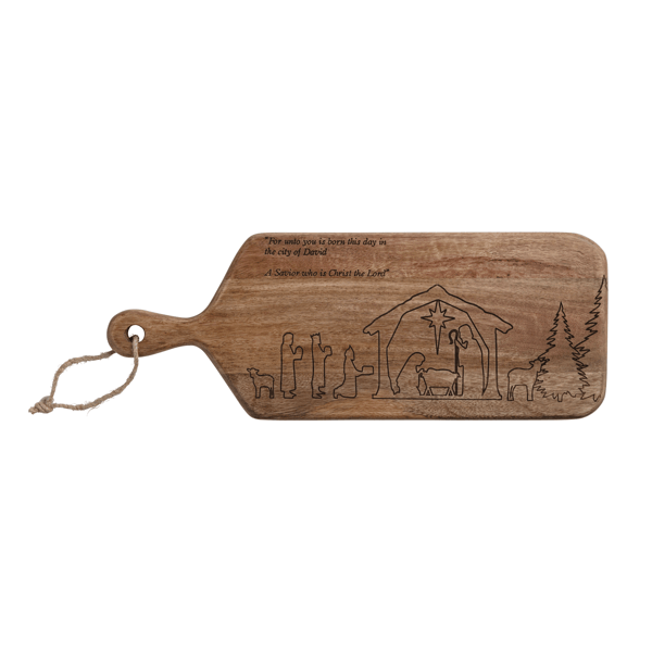 Nativity Wood Board