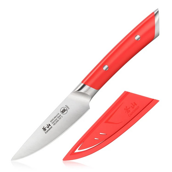 HELENA 3.5" Paring Knife with Sheath - Choose from Several Colors
