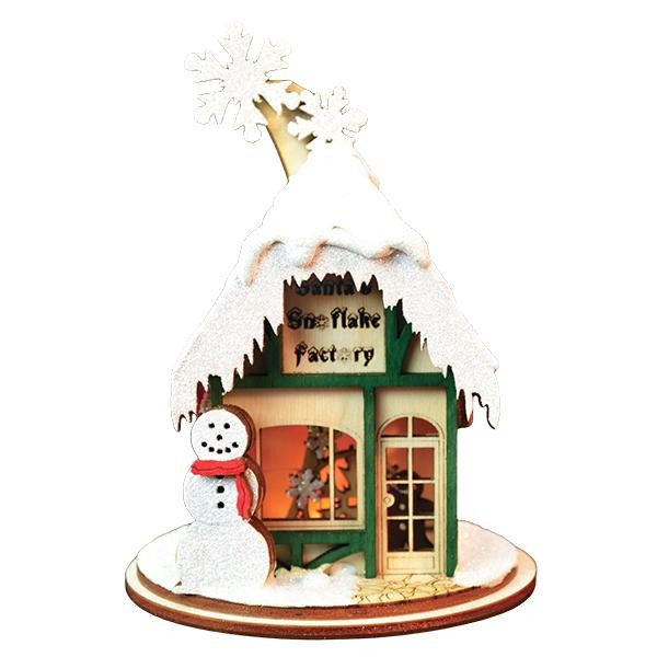 Santa's Snowflake Factory Ornament