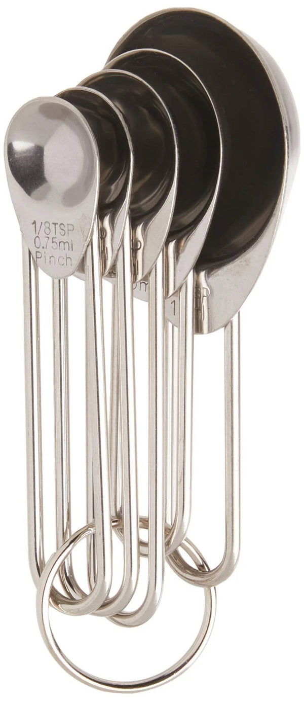 5PC Measuring Spoons - Stainless Steel