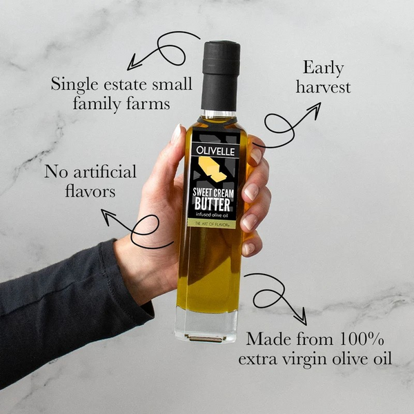 Sweet Cream Butter Infused Olive Oil by Olivelle