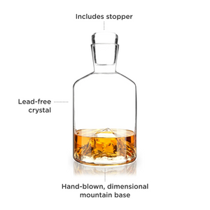 Mountain Crystal Liquor Decanter