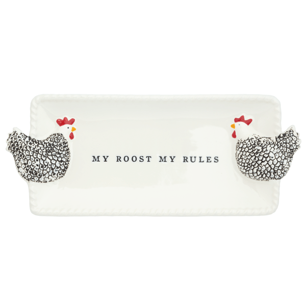 Farm Everything Tidbit Plate - Choose from Rooster or Sheep