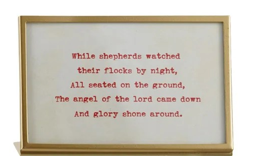 Holiday Verse Gilded Frame - 4 Styles to Choose From
