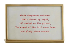Holiday Verse Gilded Frame - 4 Styles to Choose From